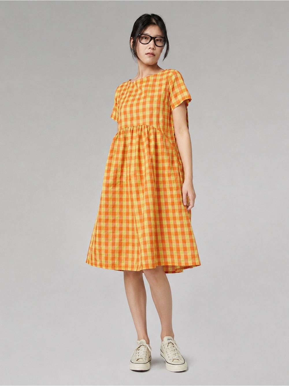 Wendy Trendy gingham midi dress one size kidcore teacher fun colorful unique